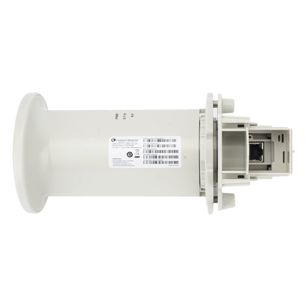 Feedhorn de Alta Capacidad / Latencias Menores a 5 ms / Interoperabilidad con ePMP 4500 / Compatibilidad con platos FORCE300 y FORCE300-25L / Gestión con cnMaestro / Seguridad Avanzada