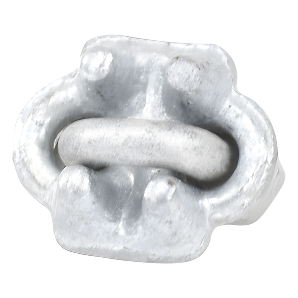 Nudo/ Perro/ Abrazadera Acero Forjado para Cable de 1/8", Galv. por Inmersión en Caliente.