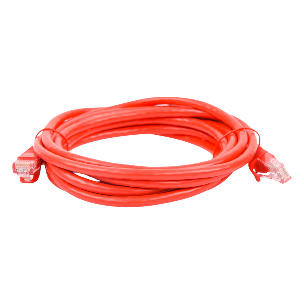 Cable de Parcheo UTP Cat6 - 3.0 Metros (9.84 Pies) - Rojo