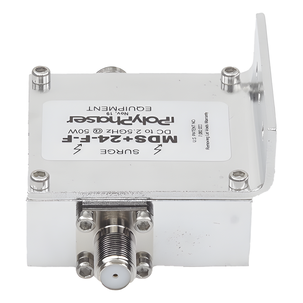 Protector RF Coaxial A 75 Ohms +24VDC Con Conector F Hembra De 300 MHz - 2.5 GHz