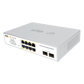 Switch Administrable PoE  / 8 puertos PoE af/at Gigabit /  2 x SFP Gigabit / Administración Cloud Gratuita / Presupuesto 120 W
