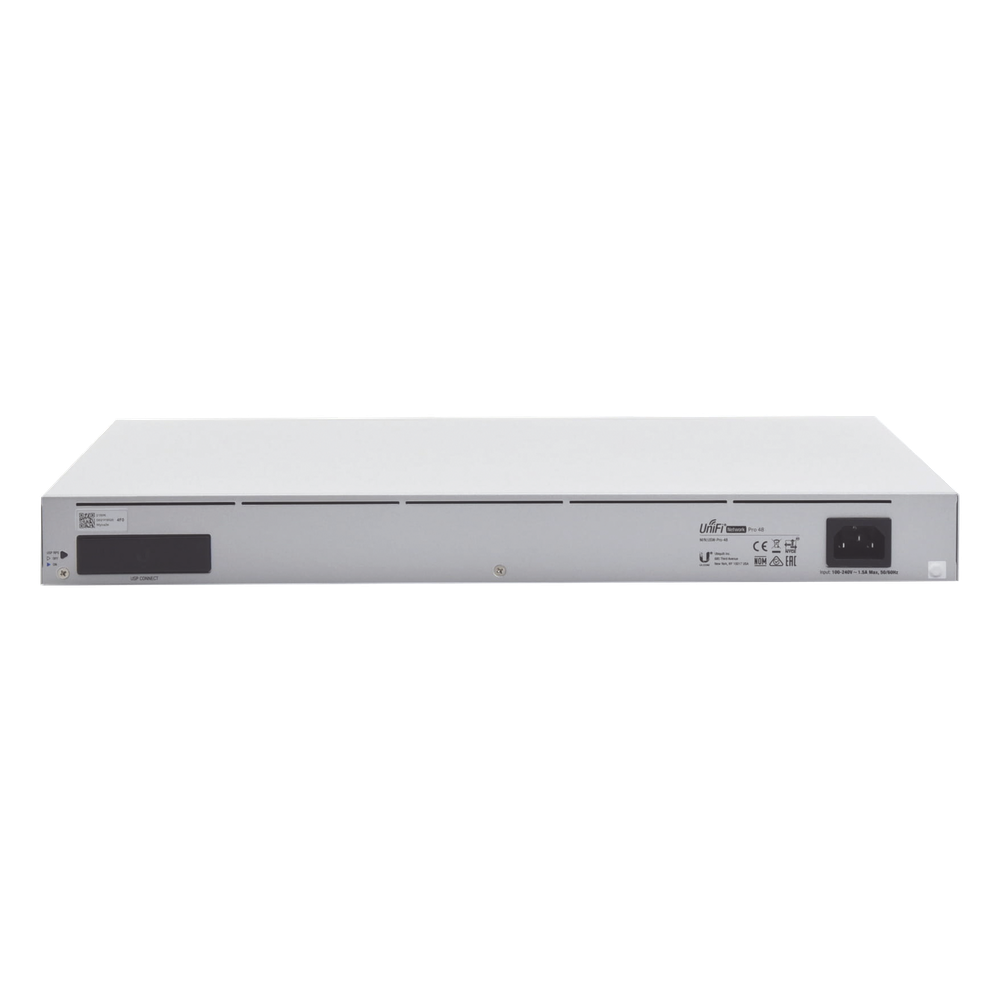 UniFi Switch USW-Pro-48, Capa 3 de 48 puertos Gigabit RJ-45 + 4 puertos 1/10G SFP+, pantalla informativa