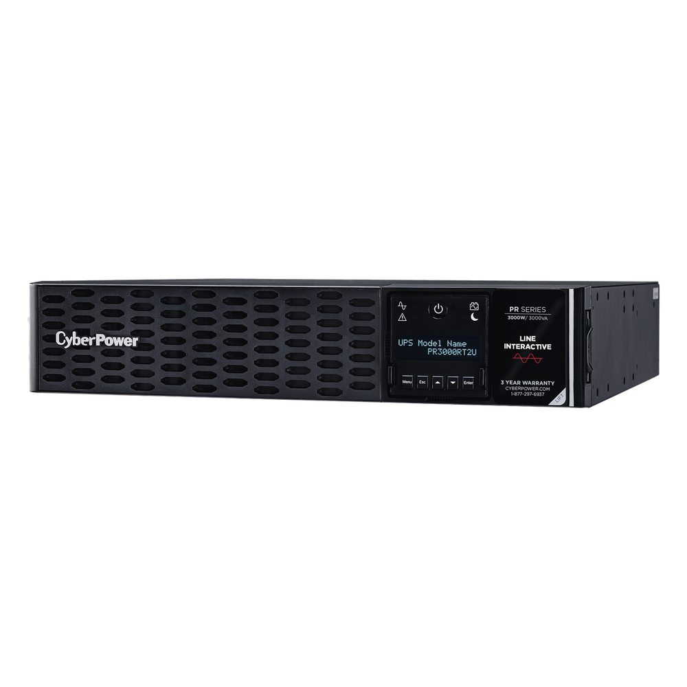 UPS de 3000 VA/3000 W, Topología Línea Interactiva, Entrada 120 Vca NEMA L5-30P, Onda Senoidal Pura, Torre o Rack 2 UR, Con 8 Tomas NEMA 5-20R y 1 NEMA L5-30R