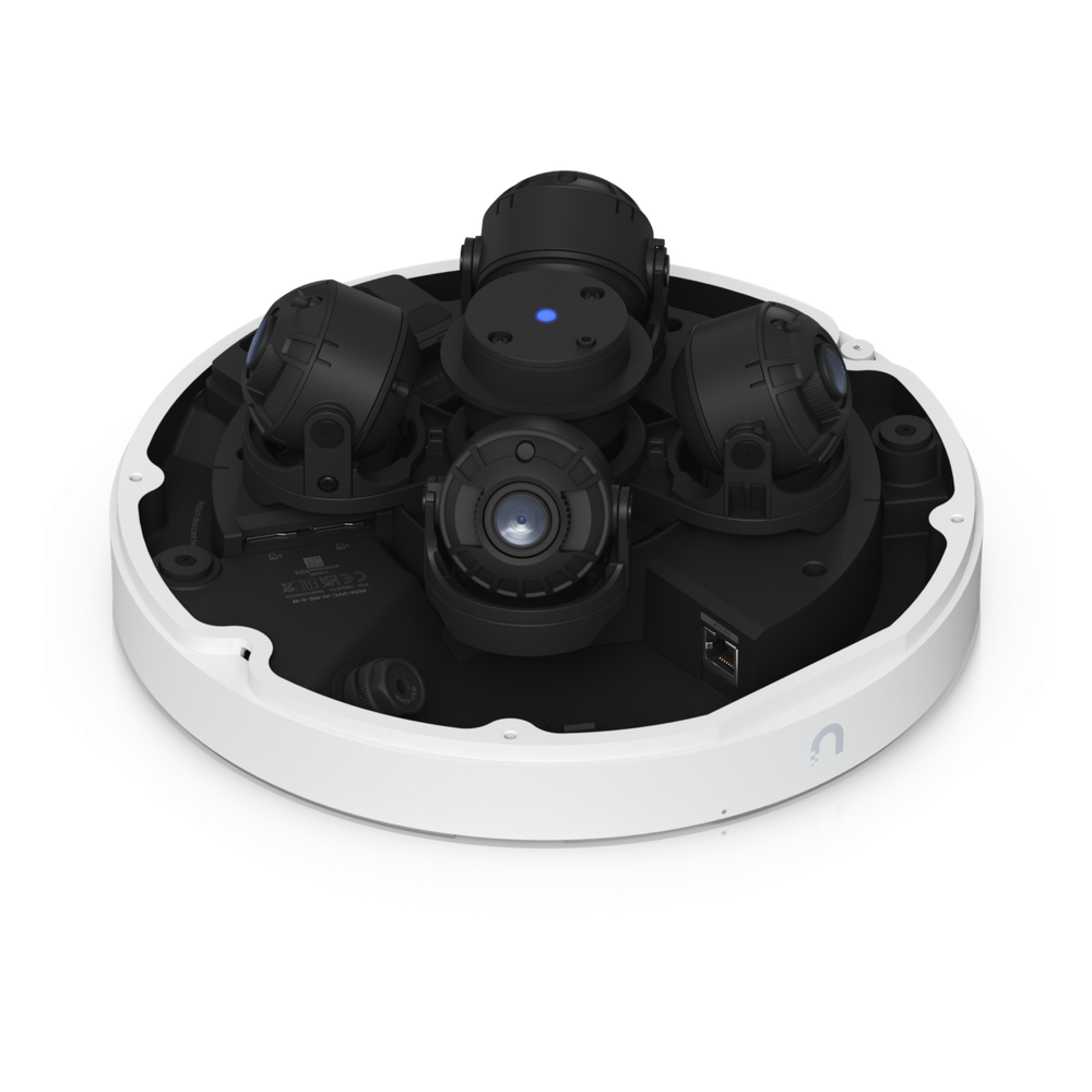 Cámara Multisensor AI de 32 MP con 4 Lentes Ajustables, Zoom Óptico 2.33×, Cobertura IR 360°, Motor AI Multi-TOPS y Alimentación PoE++ para Monitoreo de Amplia Cobertura