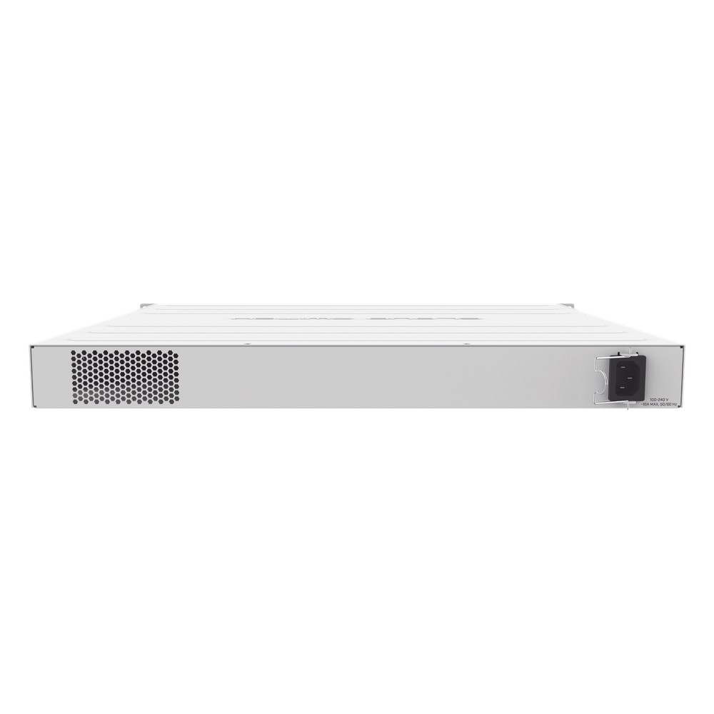 Cloud Router Switch 48 puertos PoE 802.3af/at Gigabit, 4 puertos SFP+ 10G, 2 puertos QSFP+ 40G, Montaje en Rack