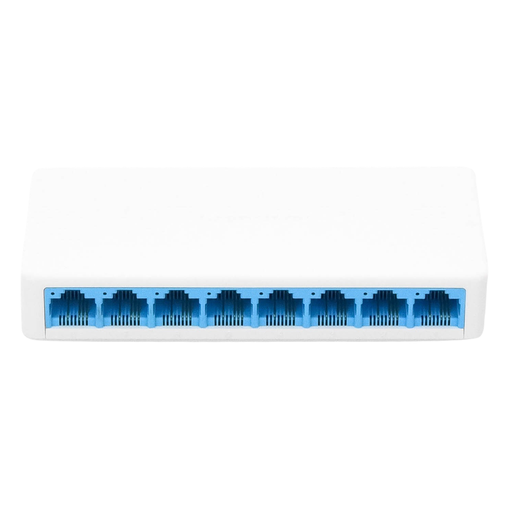 Switch NO Administrable / Para escritorio / 8 puertos 10/100 Mbps / Diseño Compacto / Plug and Play