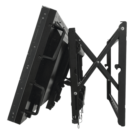 Soporte de pared para Video Wall LCD Full-Service / Para Pantallas 40"-65" / Patrón VESA 200x200 hasta 700x400 mm / Capacidad de Carga 56.8 kg Max. / Mecanismo de Acceso
