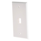 Placa de Pared de 1 Puerto, Keystone, Color Blanco
