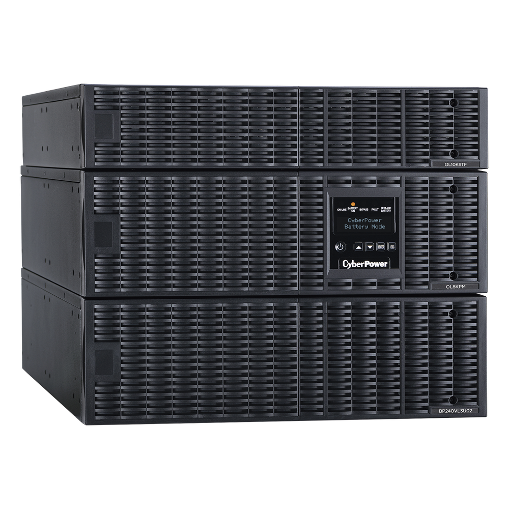UPS de 8000 VA/8000 W, Online Doble Conversión, 200 - 240 Vac de Entrada, 120 - 240 Vac de Salida, Entrada Hardwired, Onda Senoidal Pura, Torre o Rack de 8 UR, Con 6 Tomas NEMA 5-20R, 3 NEMA L6-30R y Terminal Hardwired