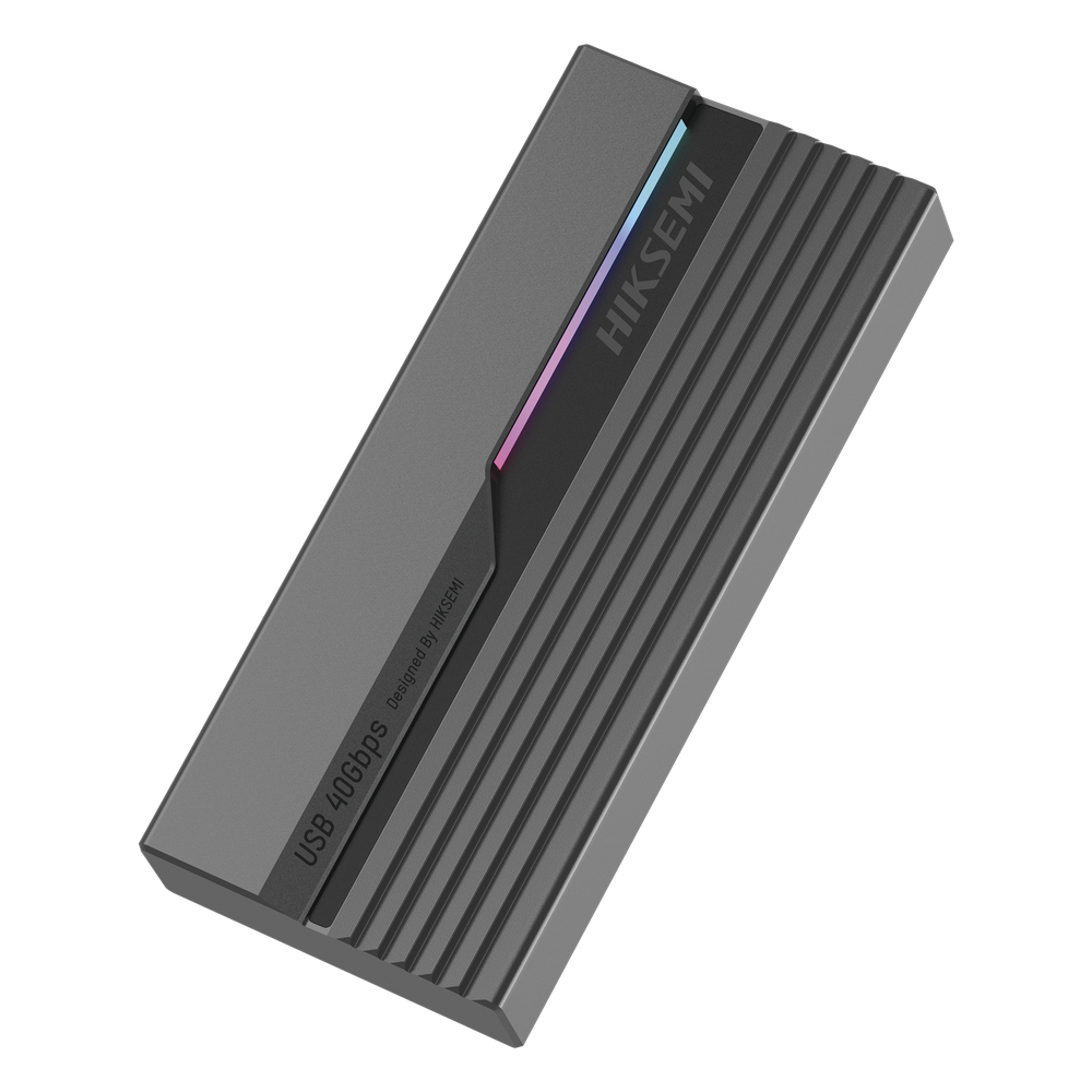 Carcasa para SSD M.2 NVMe / USB4.0 Type-C 40 Gbps / ASUS Aura RGB / Chip ASM2464 / 2242 2260 2280 / Aleación de Aluminio