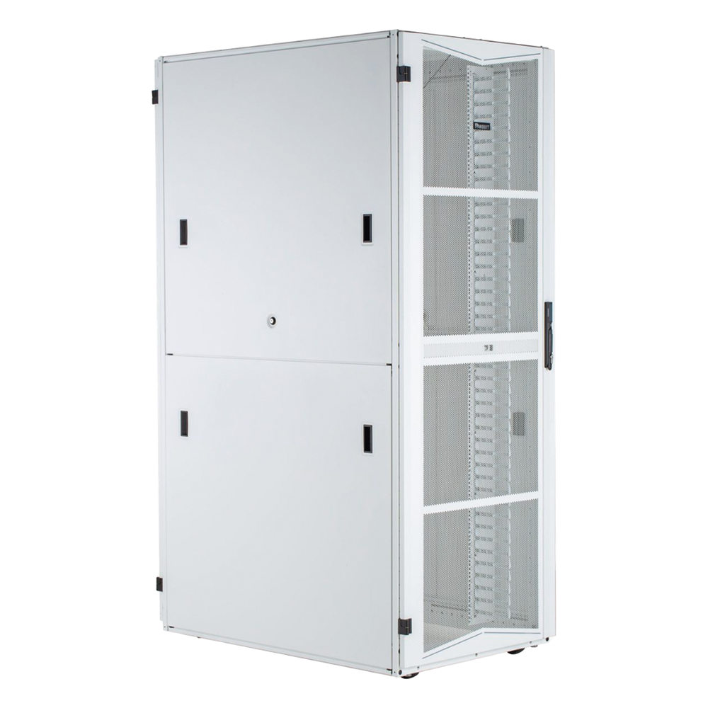 Gabinete FlexFusion para Centros de Datos, 42 UR, 600 mm de Ancho, 1070 mm de Profundidad, Fabricado en Acero, Color Blanco