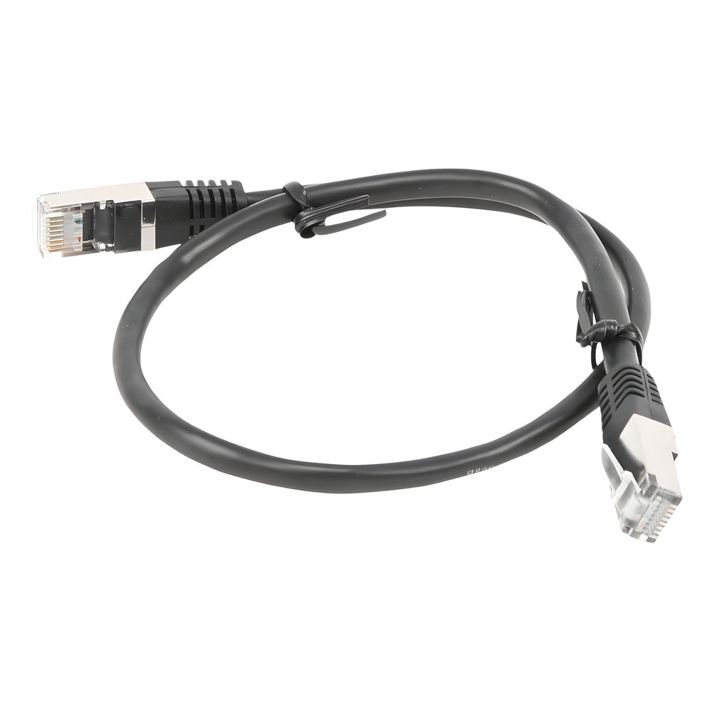 Cable de Parcheo FTP Cat5e - 0.5 Metros (1.64 Pies) - Negro