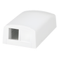 Caja de Montaje en Superficie, Para 2 Módulos Keystone, Color Blanco