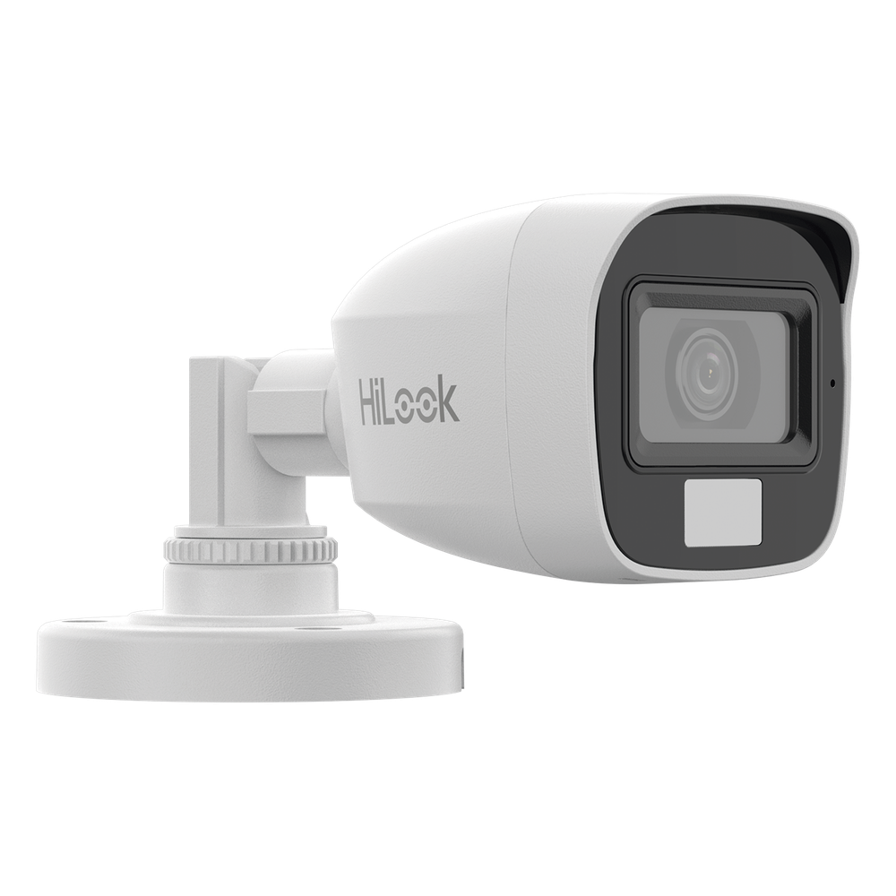 [Dual Light + ColorVu] Bala TURBOHD 3K megapixel / 20 mts IR + 20 mts luz blanca / Lente 2.8 (105° de Visión) / Exterior IP66 / Audio por Coaxitron / TVI-AHD-CVI-CVBS / Metal  / Smart-Hybrid light