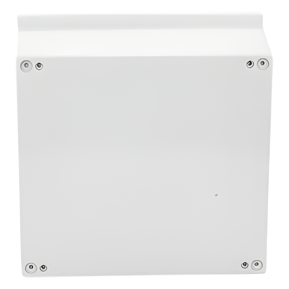 Gabinete de Poliéster IP65 Uso en Intemperie (400 x 400 x 200 mm) con Placa Trasera Interior de Plástico (Incluye Chapa y Llave).