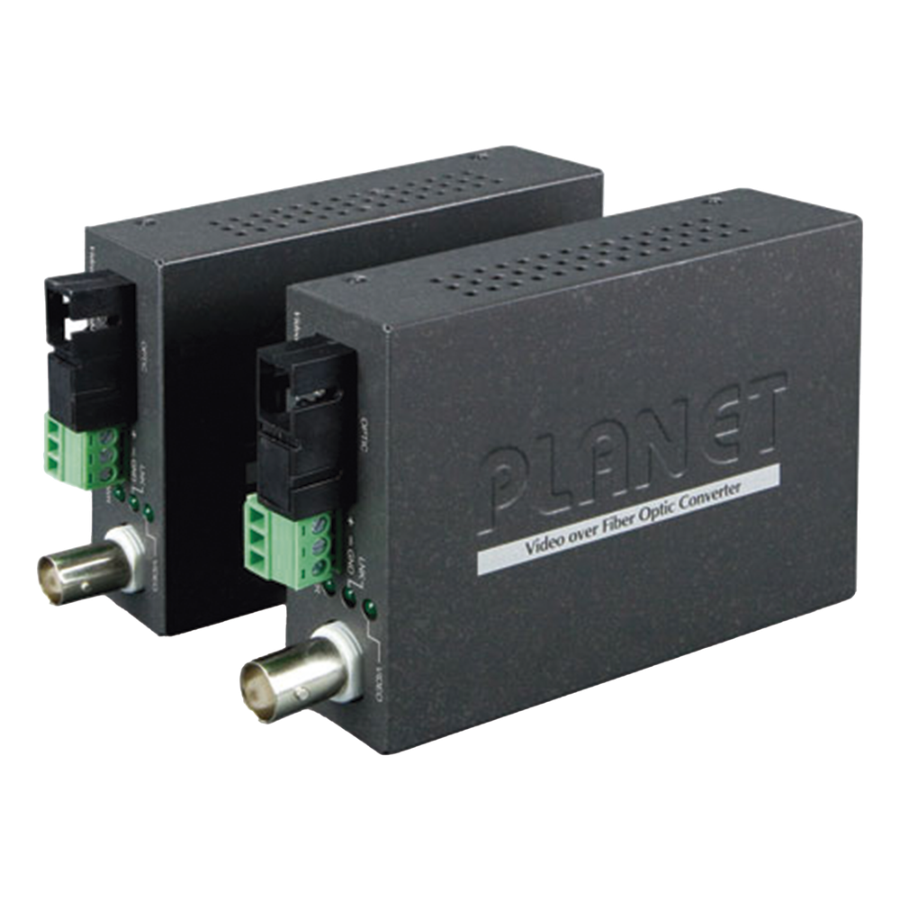 Kit Convertidor de Medios de Video Sobre Fibra Gigabit WDM-SC, Monomodo a 20 km, Tipo de Video AHD/TVI/CVI/CVBS