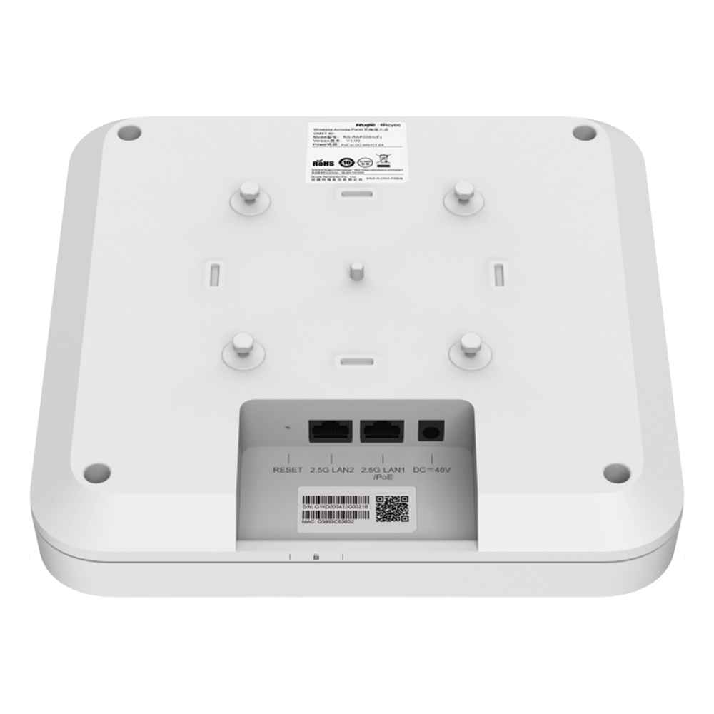 Punto de Acceso Mesh Wi-Fi 6 con doble puerto multi-gigabit 2.5G Interior en Techo hasta 5.9 Gbps, doble banda 802.11 AX6000 MU-MIMO 4x4