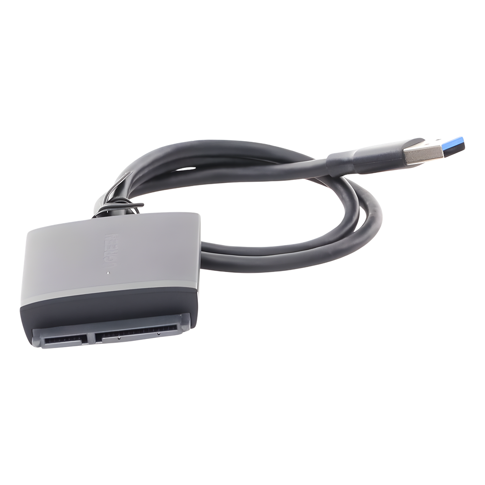 Adaptador USB 3.0 a SATA III | Compatible con Disco Duro HDD y SSD de 2.5" y 3.5" de hasta 12 TB | Velocidad USB 3.0 de hasta 5 Gbps | Alta Velocidad con UASP & TRIM | Cable de 50 cm.