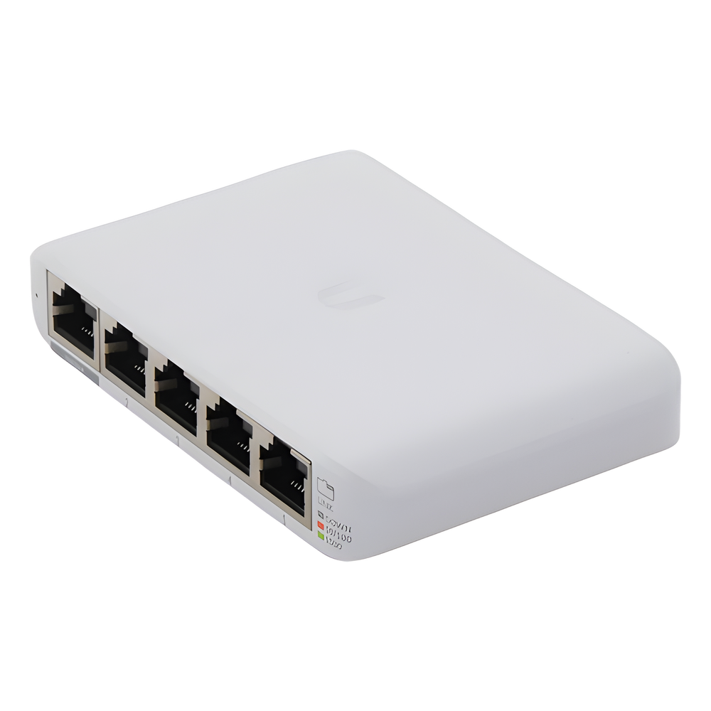 Switch UniFi Administrable Compacto de 5 Puertos 10/100/1000 Mbps, soporta entrada de PoE 802.3af/at