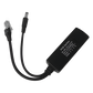Cable divisor PoE pasivo de 48-55 Vcc @ 12 Vcc, 2 A. Aplicaciones como adaptar micrófonos en cámaras IP