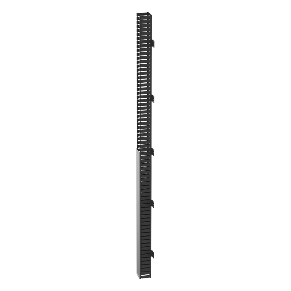 Organizador Vertical IN-Cabinet, Sencillo (Solo Frontal), Para Uso Con Gabinetes Panduit, 40 UR, 4.2 in de Ancho, Color Negro