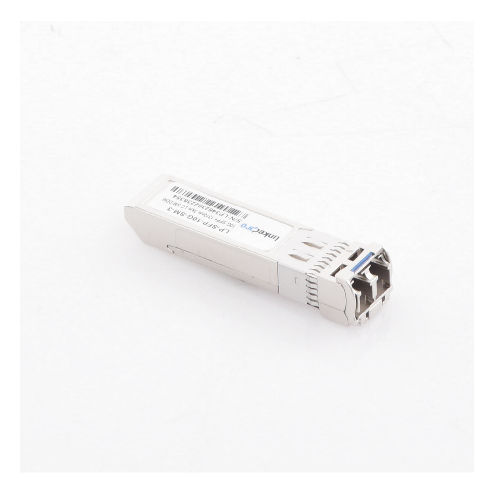 Transceptor Óptico SFP+ (Mini-Gbic) / Monomodo 1310 nm / 10 Gbps / 10GBASE / Conectores LC/UPC Dúplex / DDM / Hasta 3 km