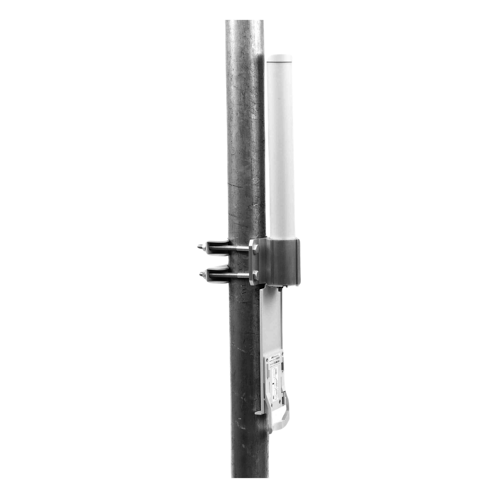 Antena omnidireccional, potente cobertura de 360°, doble polaridad MIMO 2x2, frecuencia 5 GHz (5.45-5.85 GHz) de 10 dBi