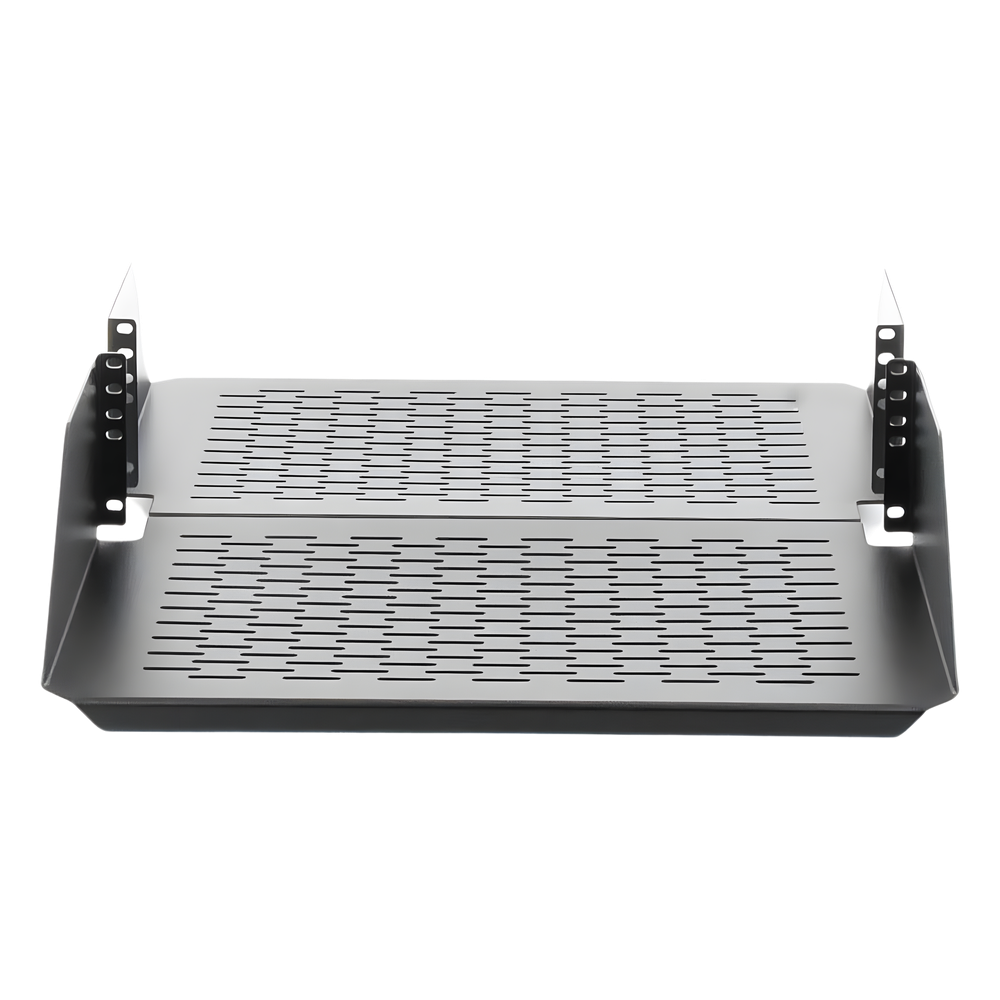 Charola Para Soportar Equipos en Rack de 19in, Ventilada, Frontal y Posterior, Capacidad de 136 Kg, 3UR