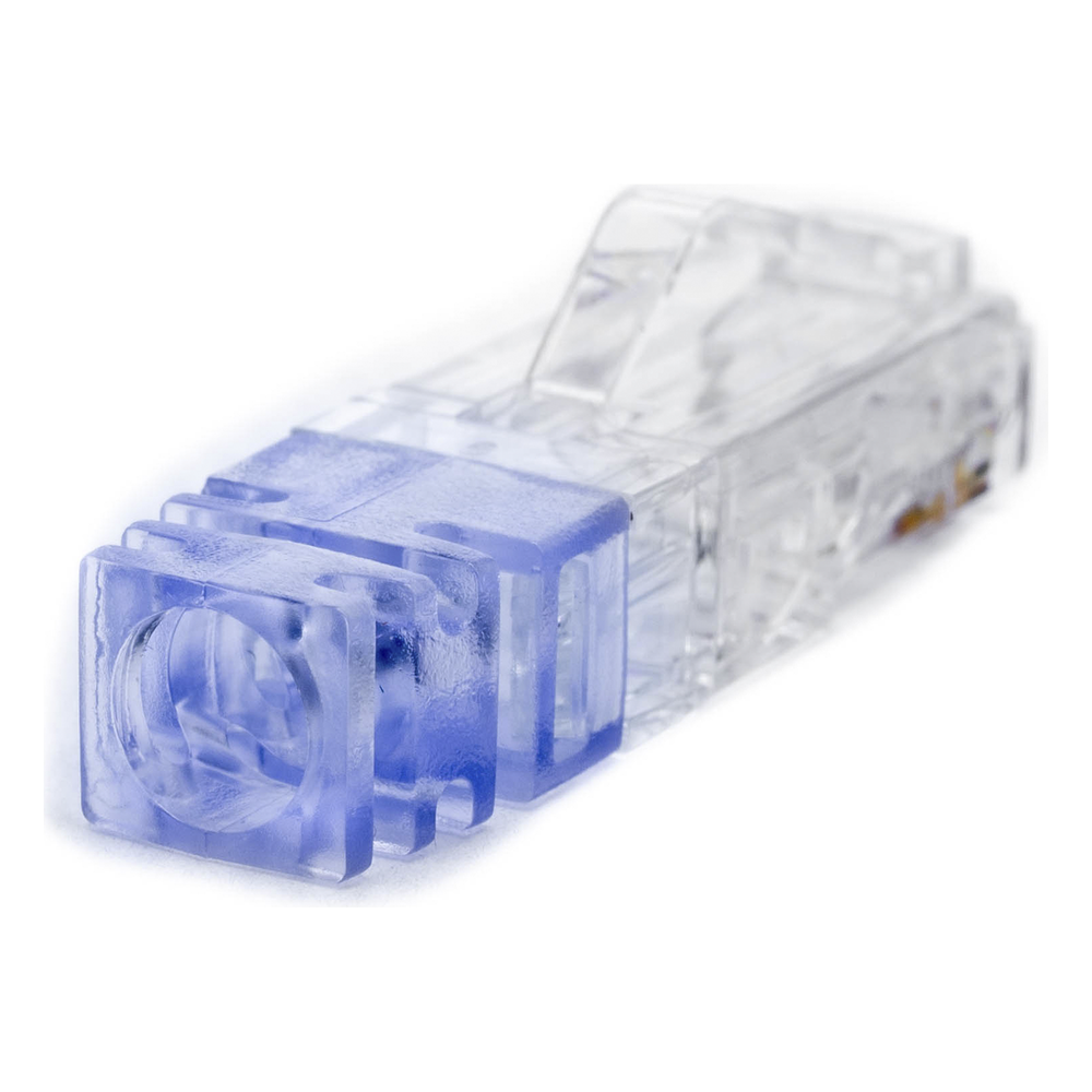 Plug RJ45 Cat6 de 5 Piezas, Para Cable UTP de Calibre 23-24 AWG, Chapado en Oro de 50 Micras, Paquete de 100 Piezas