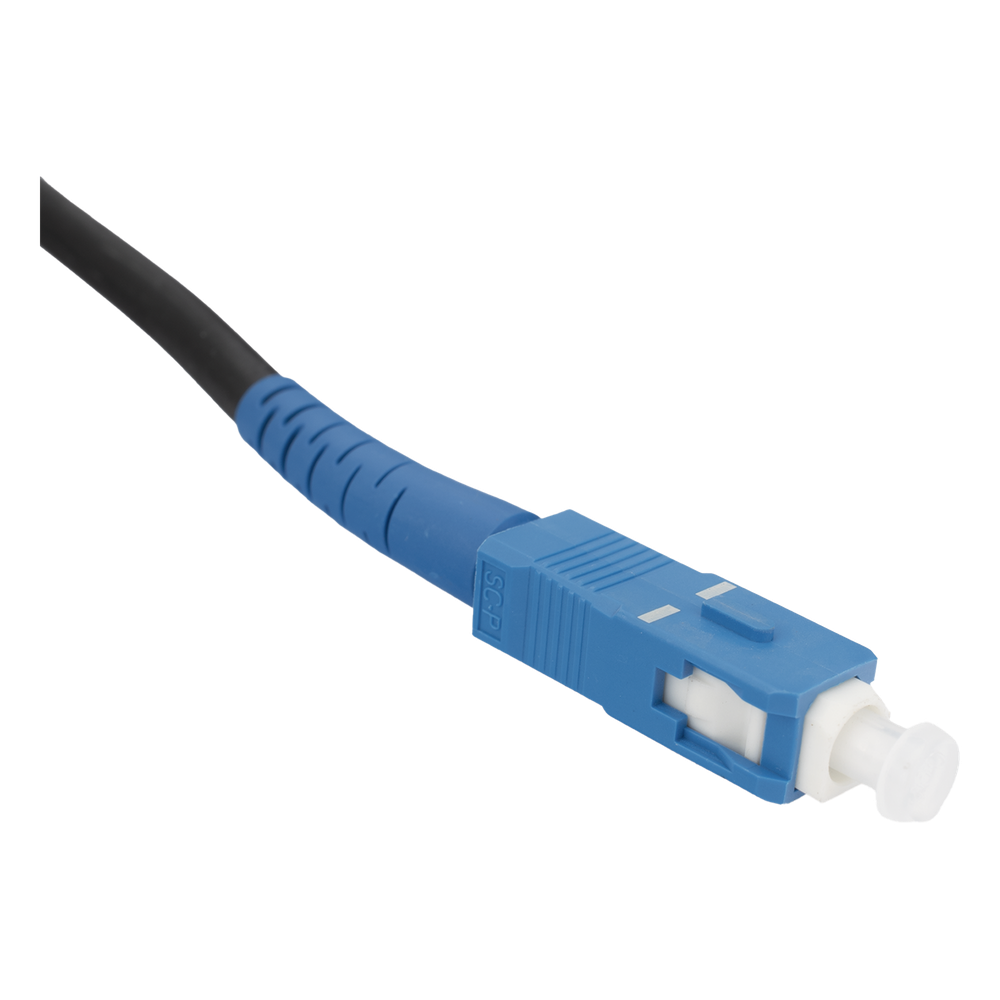 Rollo de Fibra Óptica Drop Redonda G657A2 Monomodo Simplex de 150 Metros (492.13 Pies) con Conectores SC/UPC-SC/UPC para Instalaciones Aéreas, Subterráneas o a la Intemperie