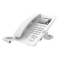 (H5W Color Blanco)Teléfono IP WiFi para Hotelería, profesional de gama alta con pantalla LCD de 3.5 pulgadas a color, 6 teclas programables para servicio rápido (Hotline) PoE