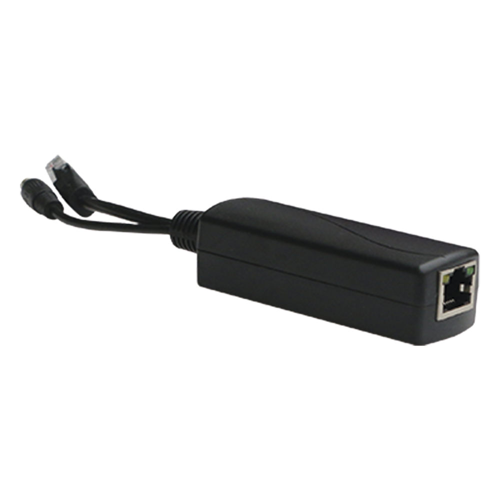 Splitter PoE WI-TEK / Entrada 802.3af/at hasta 30W / Salida 12 Vcc 2A (24W) / Para cámaras IP sin PoE
