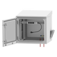Gabinete de Exterior con Rack de 19" de 9UR con Ventiladores y Termostato, Se envía el Gabinete armado, (Montaje a poste o torre se vende por separado).