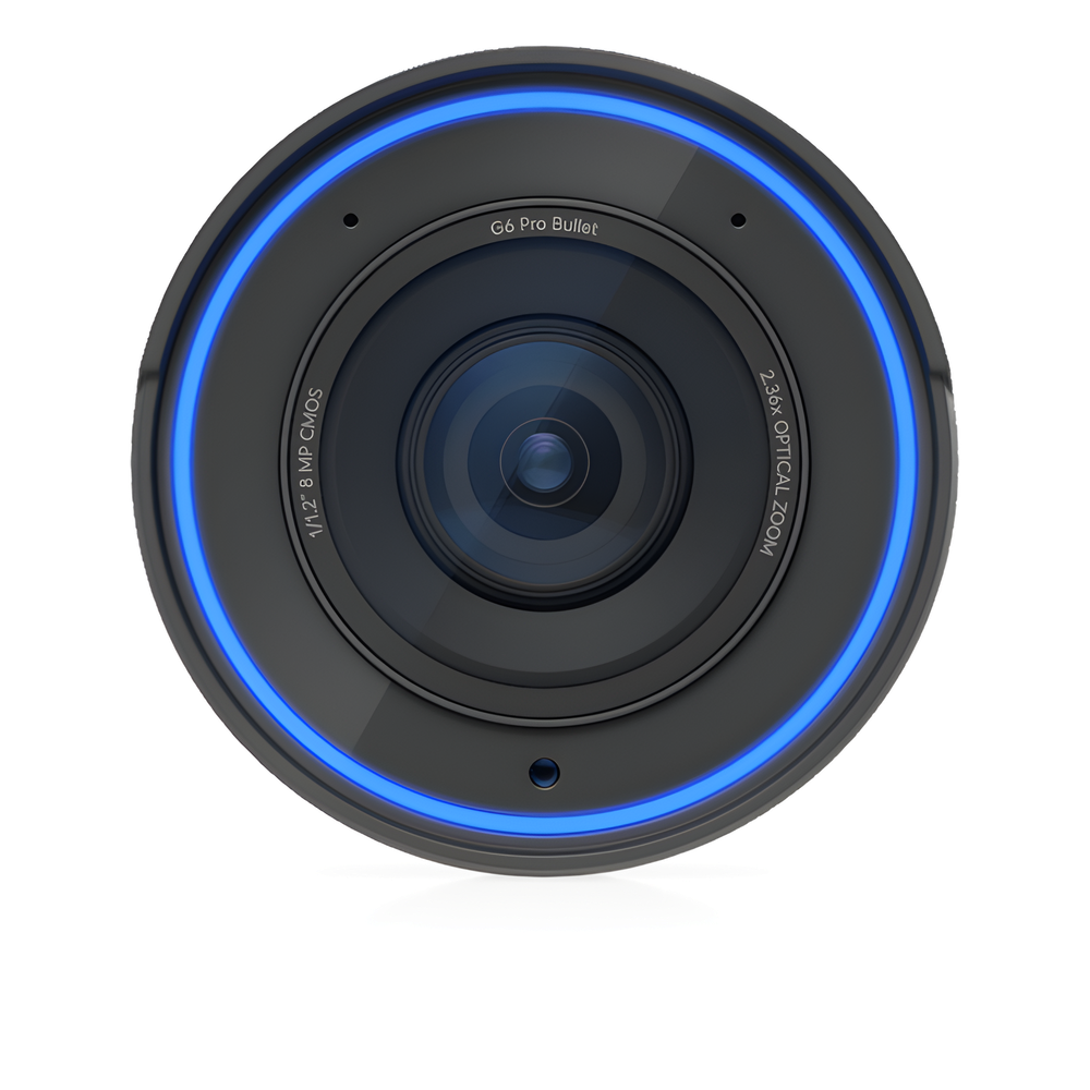 UniFi Protect G6 Pro Bullet – Cámara 4K PoE+ Todo Clima con Motor de IA Multi-TOPS, Zoom Óptico 2.36× y Sensor CMOS 1/1.2, que Ofrece un Desempeño Sobresaliente en Entornos de Baja Iluminación