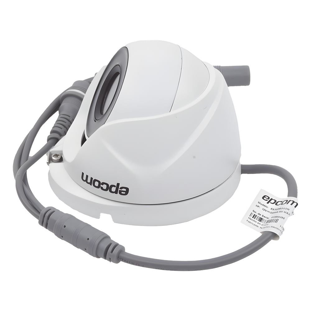 Turret TURBOHD 2 Megapixel (1080p) / METÁLICA / Gran Angular 103° / Lente 2.8 mm / IR EXIR 20 Mts / Exterior IP66 / TVI-AHD-CVI-CVBS / dWDR