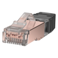 Plug RJ45 Cat6 Blindado, Para Cable Calibre 24-26 AWG, Chapado en Oro de 50 micras, Paquete de 100 Piezas