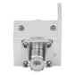 Protector RF Coaxial Contra Descargas Atmosféricas Para 1.5 a 700 MHz Con Ceja Lateral y Conectores UHF Hembra