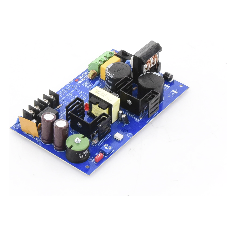 Fuente de Alimentación Tipo Tarjeta / 12/24 VCC Seleccionable / 6 A de Corriente Continua / Entrada 115 VCA 50/60 Hz / Respaldo con Batería / Protección contra Cortocircuito y Sobretensión