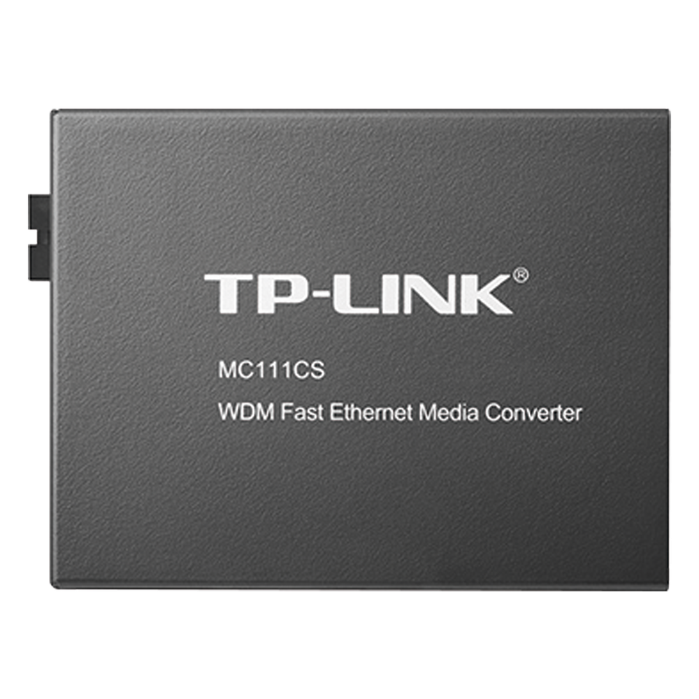 Convertidor Fibra Óptica WDM Monomodo / 1 puerto RJ45 10/100 Mbps / 1 puerto SC/UPC 100 Mbps /  Hasta 20 Km / Para su Funcionamiento Requiere el Modelo MC112CS / Plug and Play