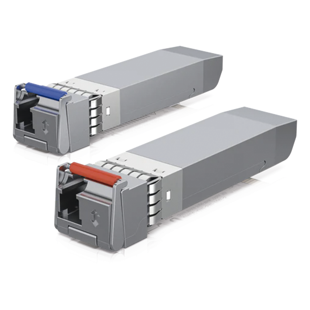 UFiber Módulo SFP+, transceptor MiniGibic MonoModo 10 Gbps, distancia 10 km, un conector LC. Incluye 2 piezas