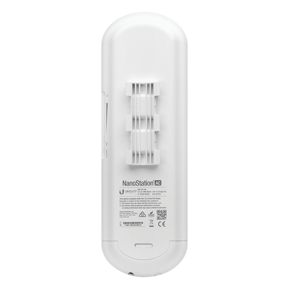 NanoStation airMAX AC CPE hasta 450 Mbps, frecuencia 5 GHz rango (5150 - 5875 MHz), con antena integrada tipo panel de 16 dBi