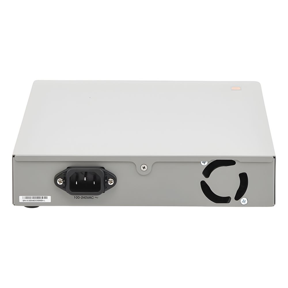 Switch PoE+ Administrable CentreCOM GS970M, Capa 3 de 8 Puertos 10/100/1000 Mbps + 2 SFP Gigabit, 124 W