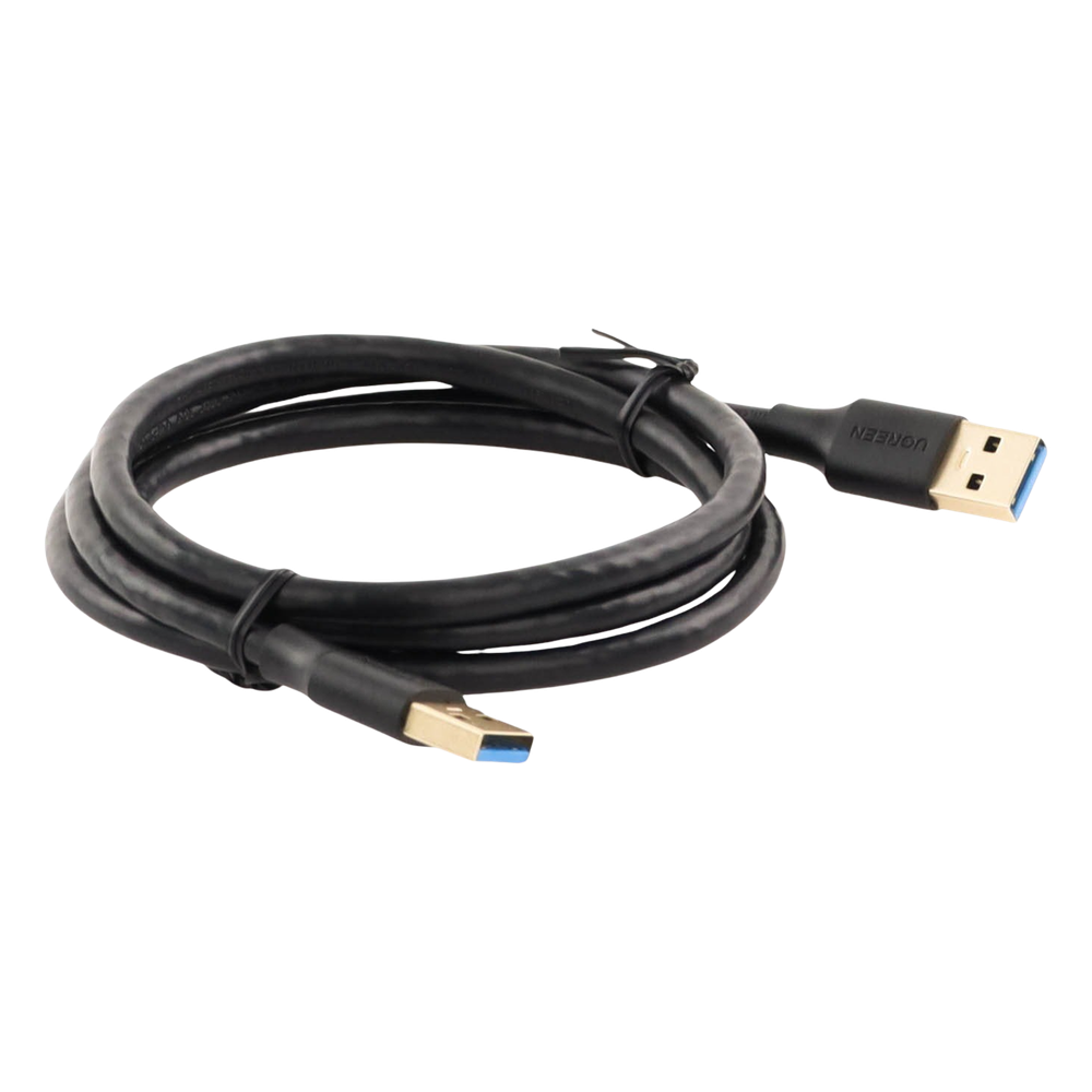 Cable USB-A 3.0 a  USB-A 3.0 / 1 Metro / Macho a Macho / Conector Niquelado / Núcleo de Cobre Estañado / Blindaje Múltiple / Velocidad 5Gbps / No Requiere Controlador / Compatible con USB2.0 Y USB 1.1