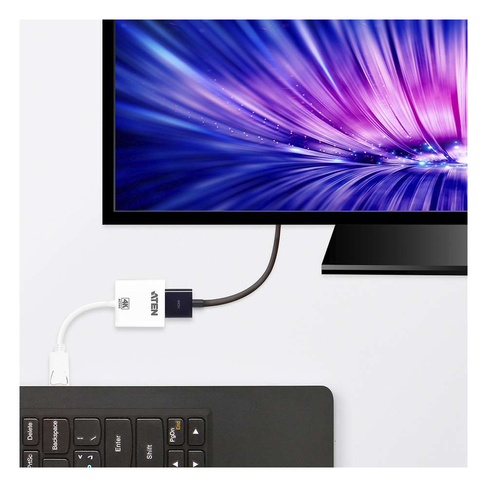Adaptador activo de DisplayPort a HDMI | 4K | Compatible con audio |