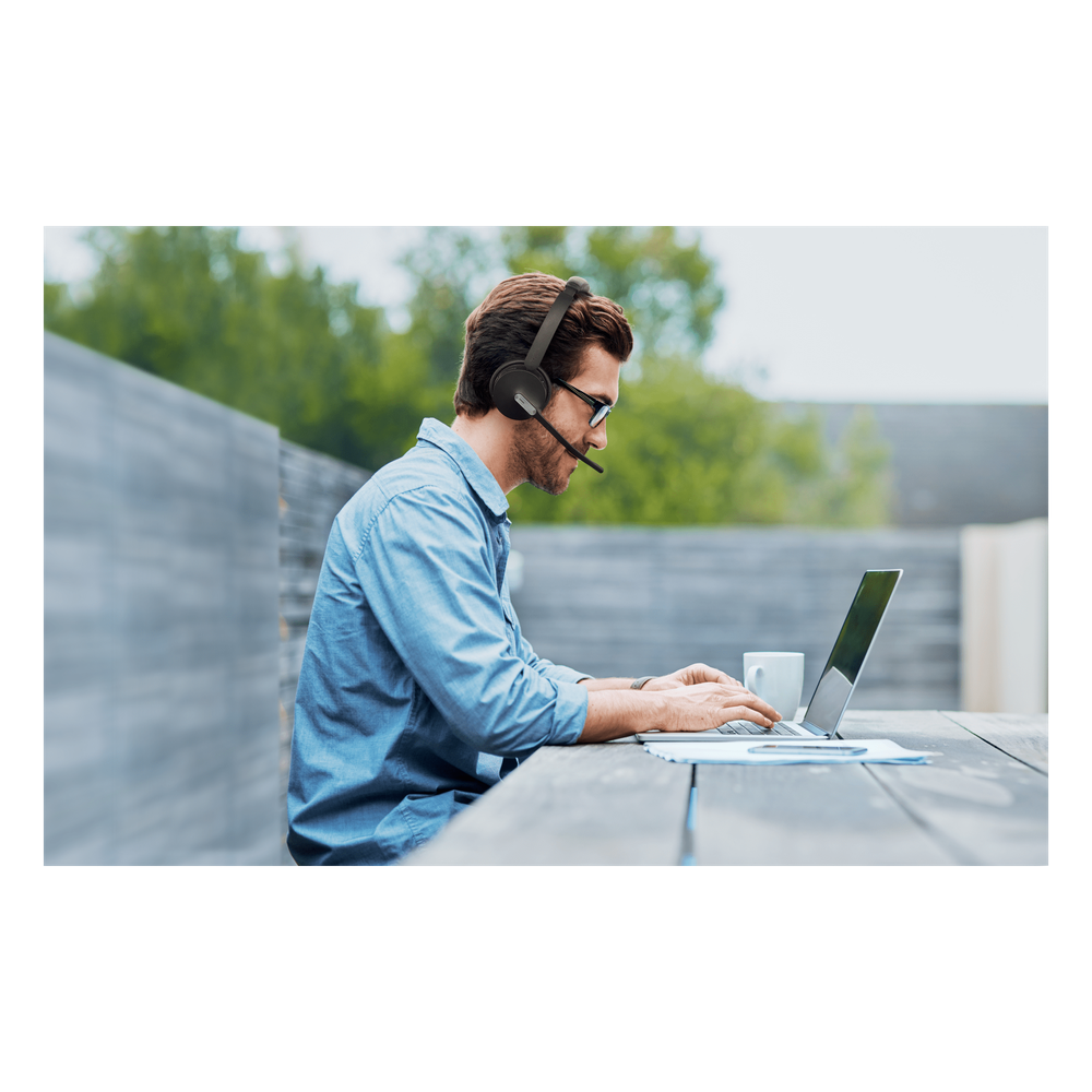 Diadema Inalambrica BH70-Mono-Teams USB C/A Optimizada para Microsoft Teams con Tecnología de Captura Precisa de Voz