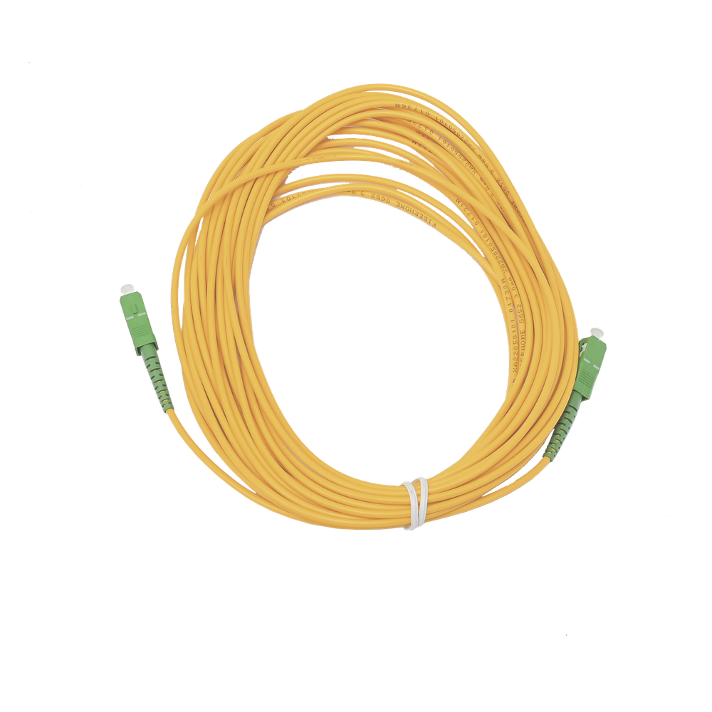 Jumper de Fibra Óptica Simplex, Monomodo, con Conectores SC/APC-SC/APC, 10 Metros (32.81 Pies)