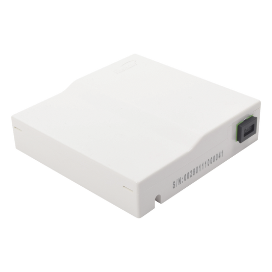Caja Terminal de Fibra Óptica (Roseta) con un Acoplador SC/APC, Color Blanco