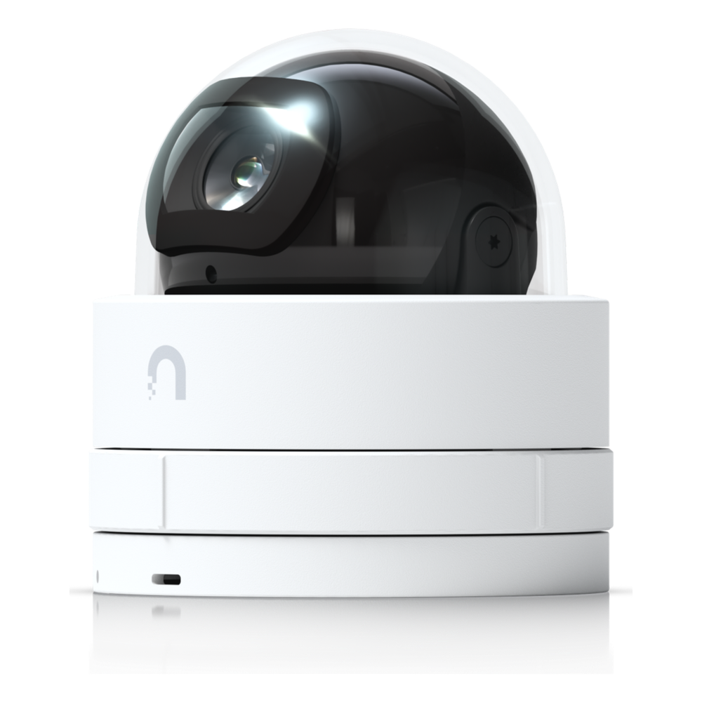 Cámara IP UniFi G5 Domo Ultra, de bajo perfil para interior, 2K (4MPX), ángulo amplio 102.4°, visión nocturna IR hasta 20 mts, detección de eventos, para pared o techo