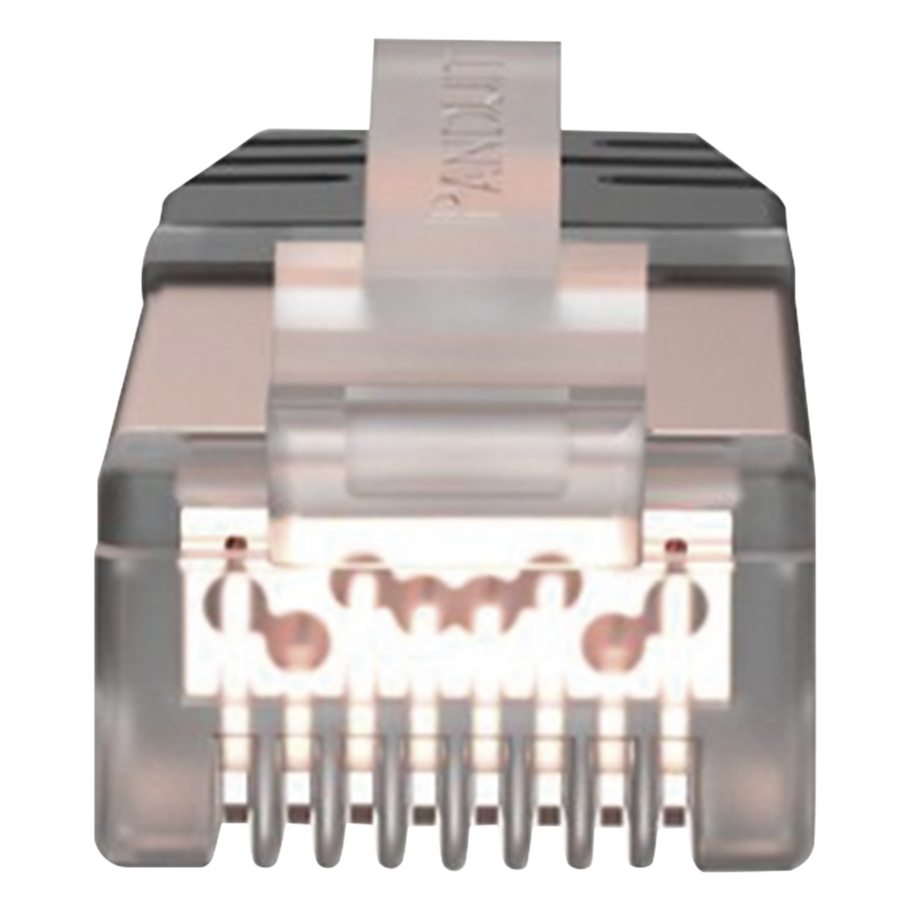 Plug RJ45 Cat6A Blindado, Para Cable Calibre 23-24 AWG, Chapado en Oro de 50 Micras, Paquete de 100 Piezas