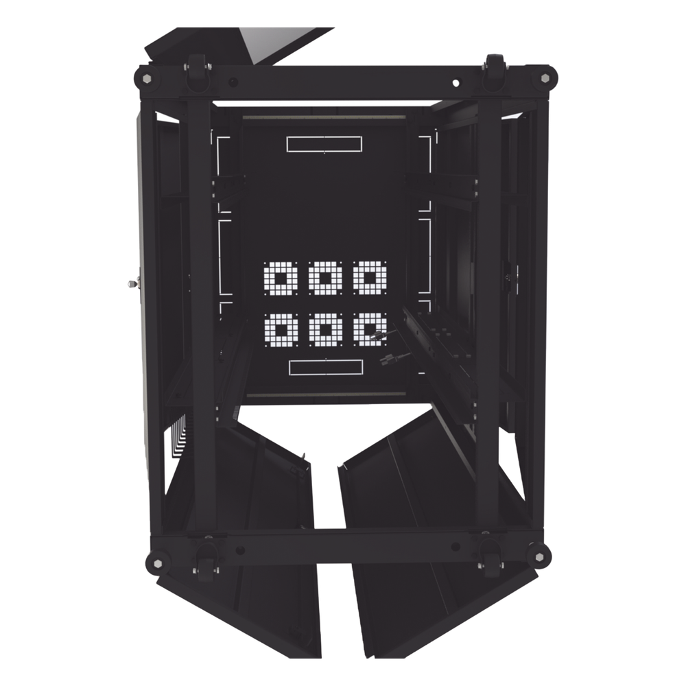 Gabinete para Telecomunicaciones Rack Estándar de 19", 42UR, 800 mm Ancho x 1000 mm Profundidad. Fabricado en Acero, Se envía el Gabinete Armado.